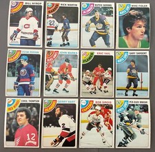 1978-79 O-PEE-CHEE HOCKEY 12 CARD LOT…GOOD CONDITION…PLEASE VIEW ALL 8 PICTURES