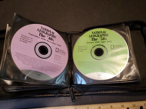 NATIONAL GEOGRAPHIC 109 Year 31 CD-Rom Set 1888-1997 Soundgear Zippered Sleeves - Picture 8 of 12