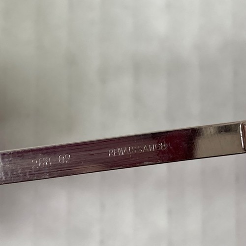 Vintage Renaissance Silberfarben Metallgestell Große Brille Frankreich - Bild 10 von 12