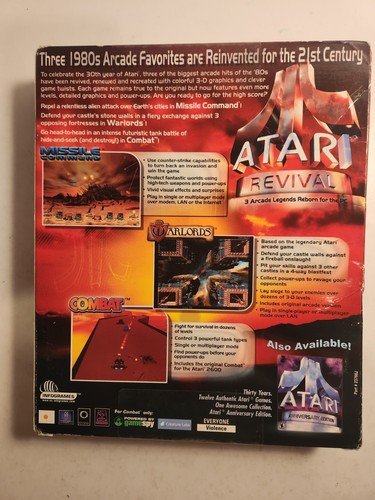 Atari Revival 3 Arcade Legends Reborn for PC Brand New Sealed - Picture 2 of 6