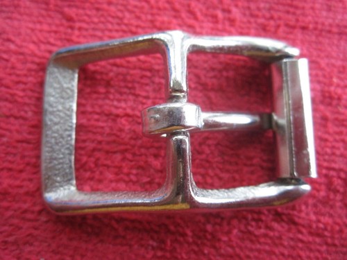 4 DE COLECCIÓN NOS ENCUBIERTO MFG HAMES/ARNÉS HEBILLAS DE RODILLO DE NÍQUEL DE 1", HECHO EN EE. UU. - Imagen 4 de 9