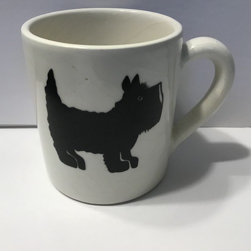 Tasse à café écossais Terrier Scottie Dog glaçure glaçure fabriquée en Italie noir scotty - Photo 4/8