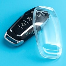 Funda con llavero transparente transparente para Ford Mustang Edge MKC MKX MKZ