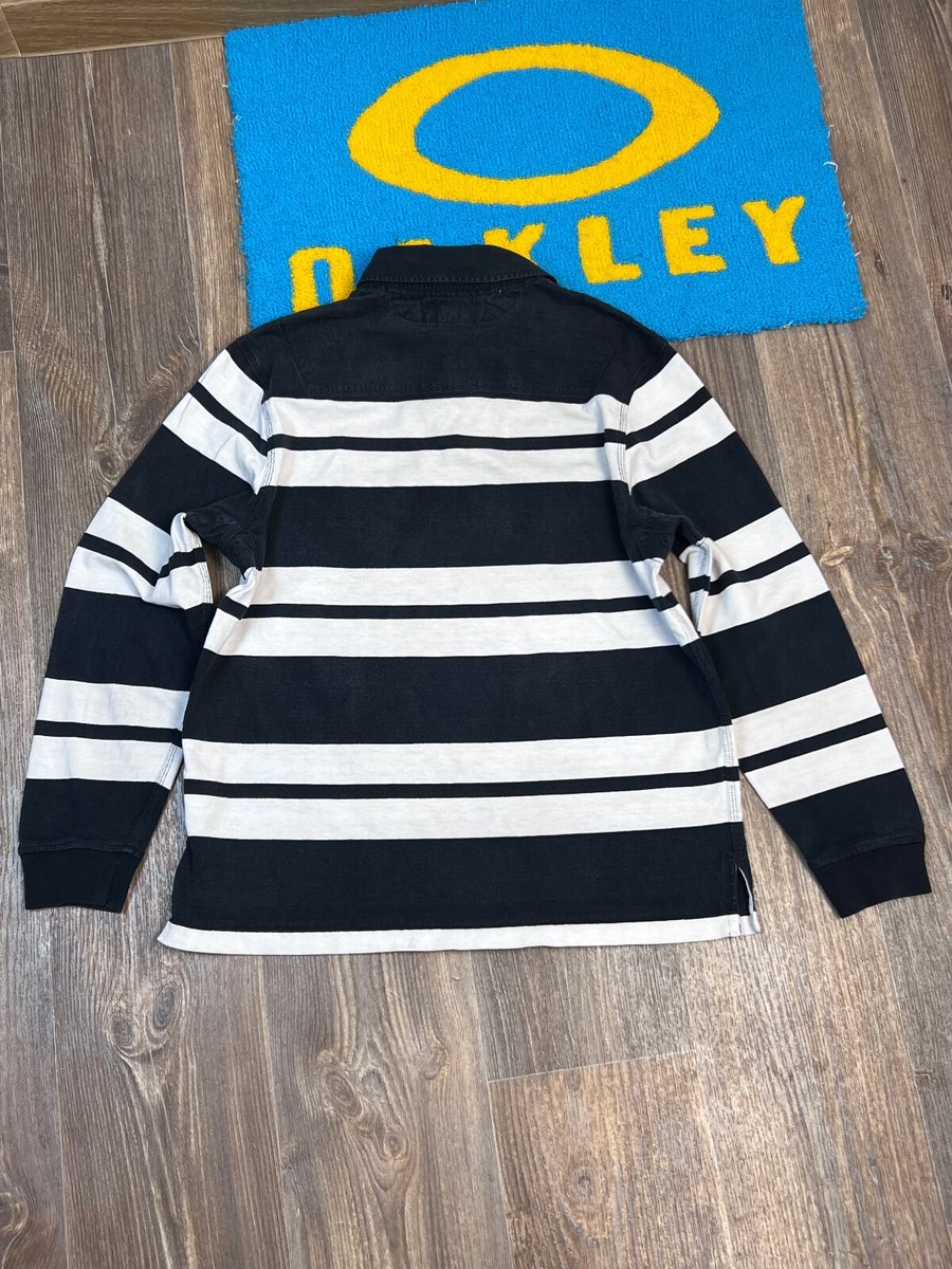 Vintage Mens Polo Ralph Lauren Stripped Black/White Rugby Vintage Mens Polo Ralph Lauren Stripped Black/White Rugby