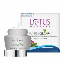 Lotus Herbals White Glow Skin Whitening Brightening Nourishing Night Cream 60gm