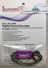 Soundtraxx 884007 Steam-2 Tsunami 2 TSU-2200 Loco DCC Sound Decoder   | $5 Offer