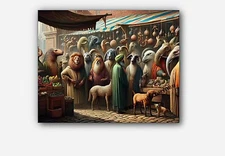 Peace On Earth  humorous and surreal twist anthropomorphized Art #2 Reprint