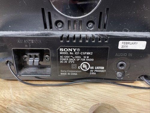 Sony Dream Machine ICF-C1iPMK2 Orologio Radio iPod Dock iPod non incluso nessun telecomando - Foto 4 di 5