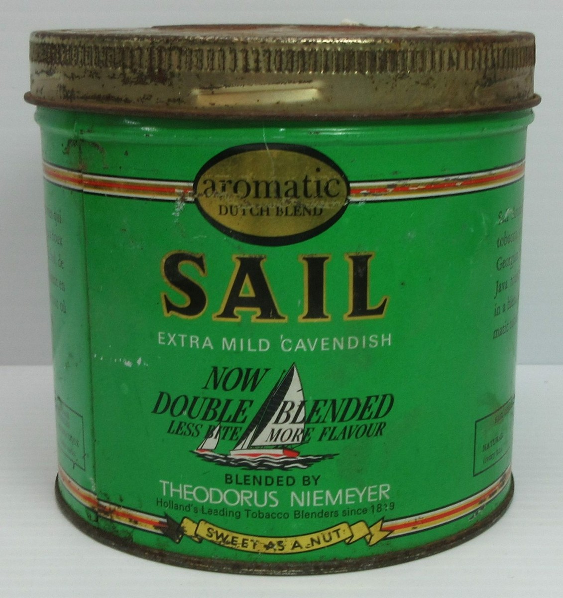 sail tobacco tin Vintage and AMPHORA Pipe Metal Tins - Set of 2 - 10oz Sail Extra Mild Cavendish Cigarette