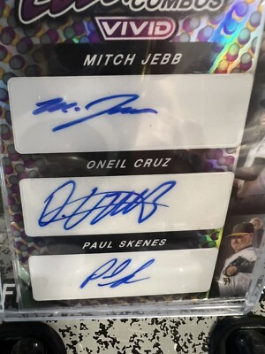 2023 Leaf Vivid Colorful Combos CCT-9 Auto Paul Skenes Oneil