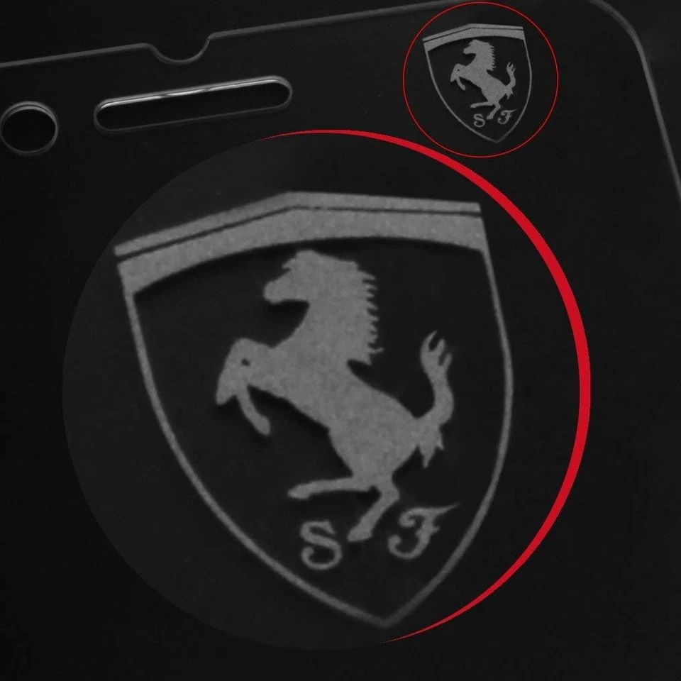 Funda protectora de pantalla Ferrari con logotipo para Apple iPhone 8 Plus/7 Plus - transparente Foto 4 de 4