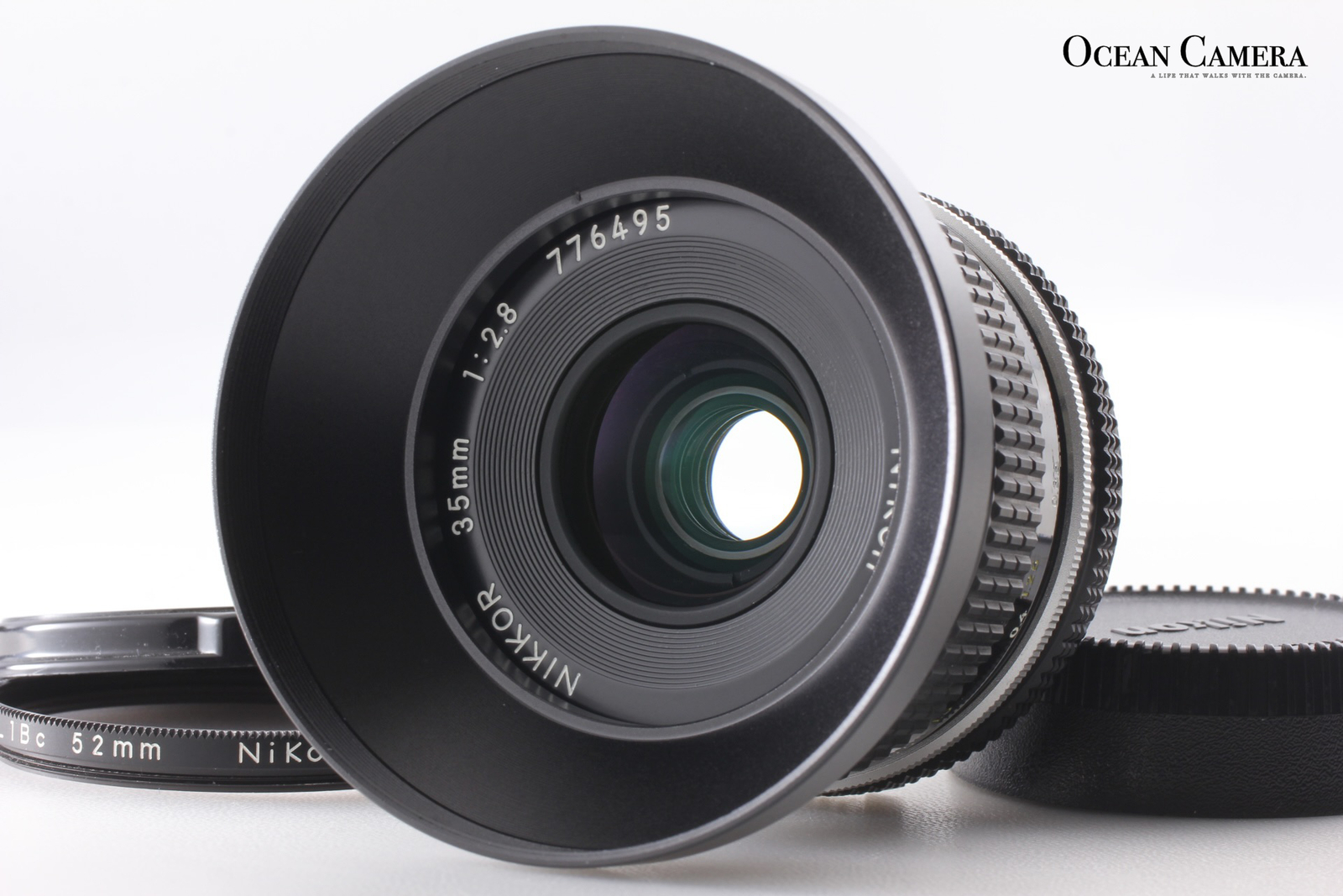 w/Hood [Near MINT] Nikon Ai Nikkor 35mm f/2.8 Wide Angle MF Lens From JAPAN