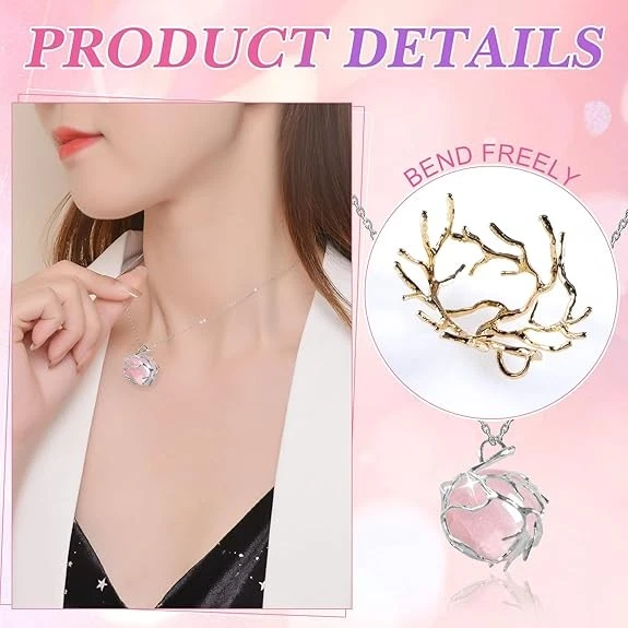 20 Piezas Ajustes de Colgante de Punta en Blanco en Forma de Rama, Colgante de Garra Metal Joyería Be Foto 3 de 4