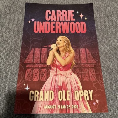 Exclusive Carrie Underwood Grand Ole Opry Poster