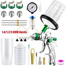Hvlp Air Paint Spray Gun Kit For Automotive Car Auto Primer 1.41.72.0mm Nozzle