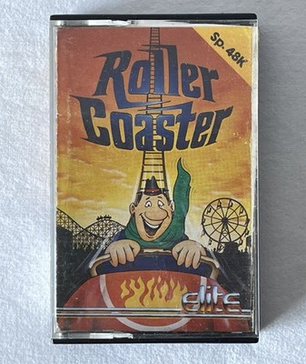 Vintage Elite Tape Game ROLLER COASTER Sinclair ZX Spectrum 48k 1985