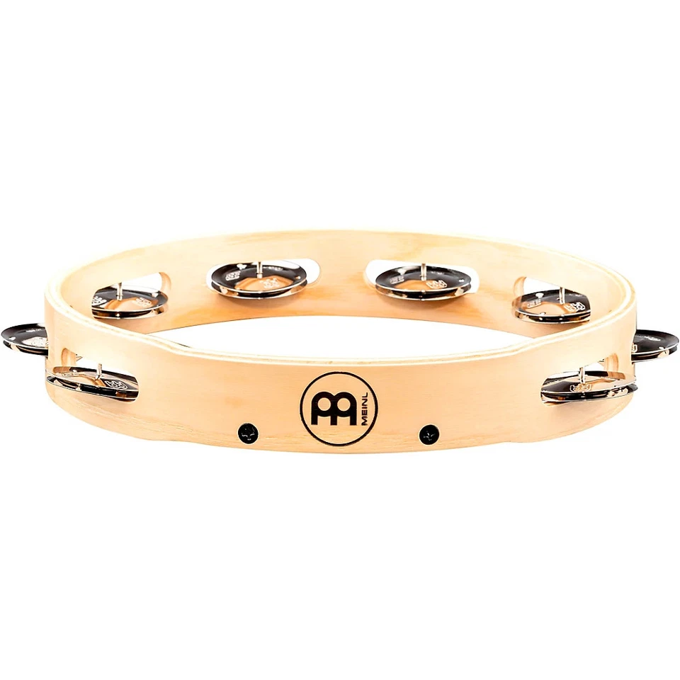 Pandereta de ceniza blanca americana edición artesanal Meinl jingles de acero 1 fila 10 pulgadas Foto 4 de 4