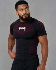 YOUNGLA American Style Summer Men's High-Elastic T-Shirt, Suitable for Joggers