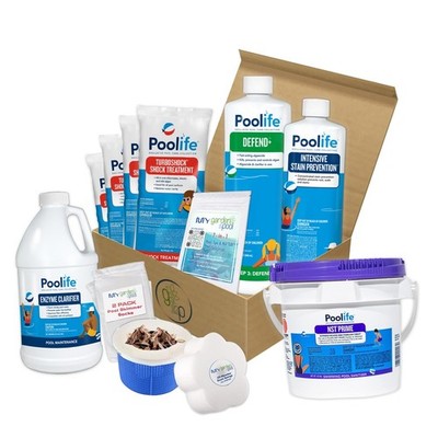 Poolife Super Start-Up Pool Bundle   4×1 lb TurboShock, 32 oz Defend+, 32 oz...
