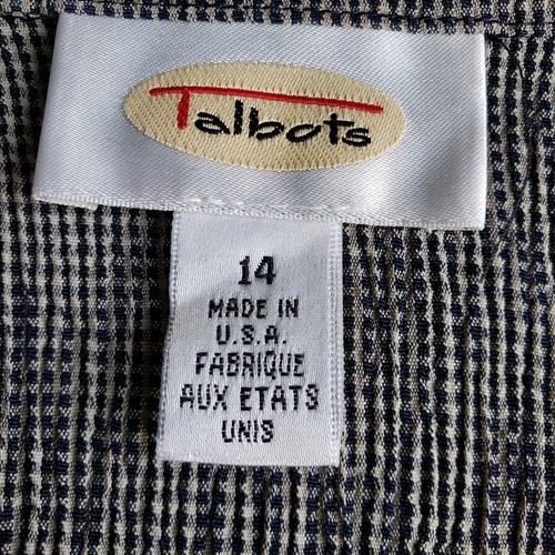 Talbots 1990s Dress Jacket Vintage Sz L *Read * Long Sleeveless Stretchy Sheath - Picture 21 of 22