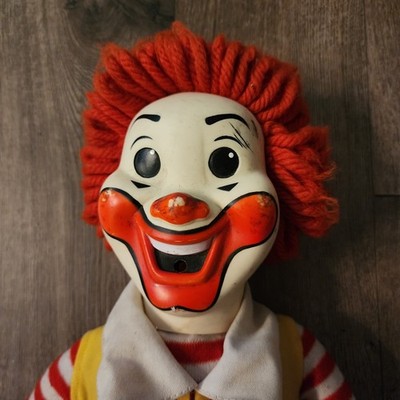 Vintage 1978 McDonald's Ronald McDonald Doll with Whistle 20