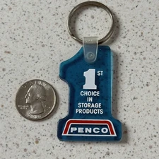 Penco Storage Products 1st Choice Blue Keychain Key Ring #51255