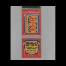 Matchbook Cover Champlin Gas Station Stockman's Auction Co. Huron, SD