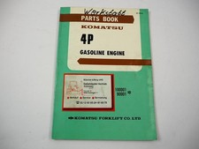Genuine 1984 Komatsu 4P Gasoline Engine FG 10 14 15 18L Forklift Parts Book