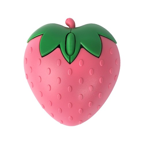 Wireless Bluetooth Mouse Cute Fruit Strawberry Shape Mouse 2.4GHz & Bluetooth...