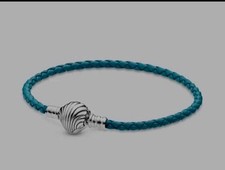 Pandora Leder Armband mit Muschel Verschluss