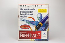 Macromedia FreeHand 7 Upgrade Macintosh Complete Box w/ CD Manuals