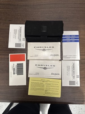 2008 Chrysler Aspen Owner User Guide Operator Manual Limited 4.7L 5.7L V8