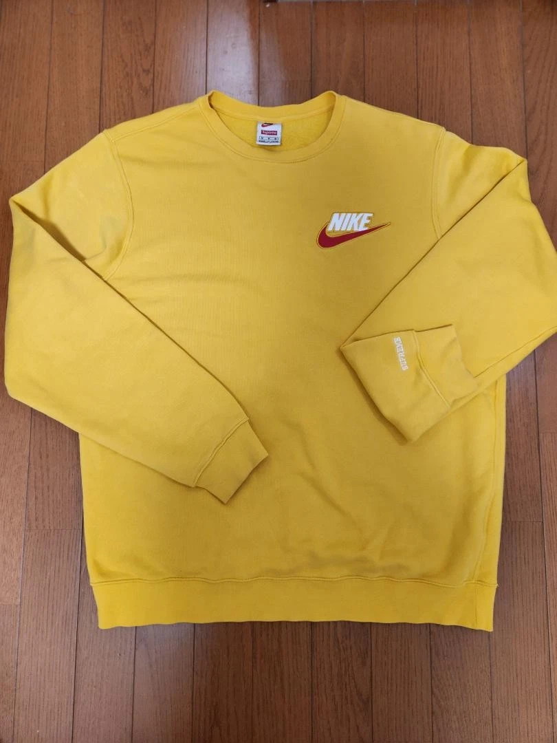 Supreme Homme M Nike Jaune Col Rond Moutarde Iconic Streetwear Rare Occasion Limitée