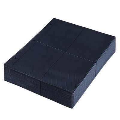 Trading Card Album Binder Protector Pages Sleeves 8 Pocket x 55 Sheets Baseball