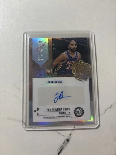 2025 Topps Signature Johni Broome Base (RAW)
