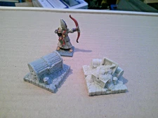 2 Treasure Piles 2 pieces 28mm resin Fantasy Forge unused