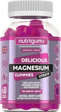 Magnesium Citrate 1250mg & Vitamin C Gummy | Mixed Berry Flavour | 60 Vegan Gum 0.27 per thousand milligrams