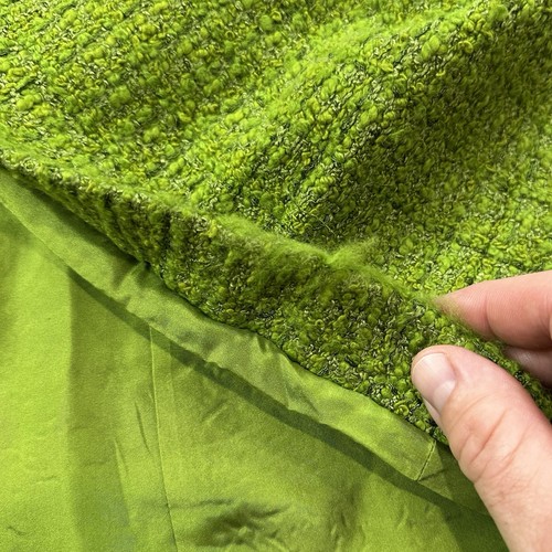 Mini Vestido Valentino Garavani Tweed Verde Para Mujer 42 Talla 6 EE. UU. Manga Corta - Imagen 8 de 24