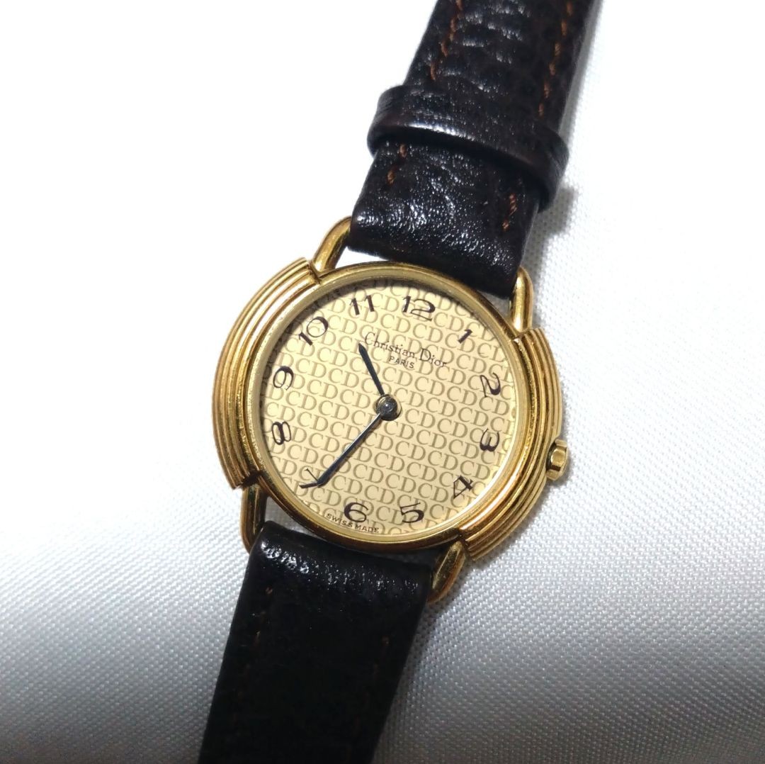 Christian Dior Analog Quartz Women Super Rare Cd Watch Vintage