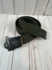 Official BSA Boy Scouts America Web Belt Buckle Green - Size M/L 42  