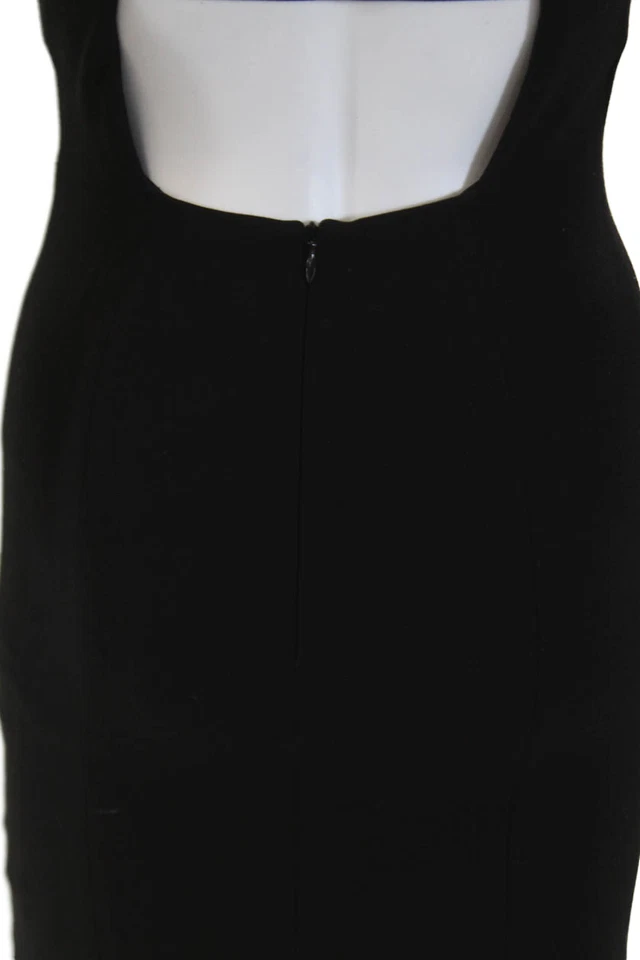 Vestido justo Catherine Malandrino feminino manga 3/4 recortado preto tamanho pequeno - Imagem 4 de 4