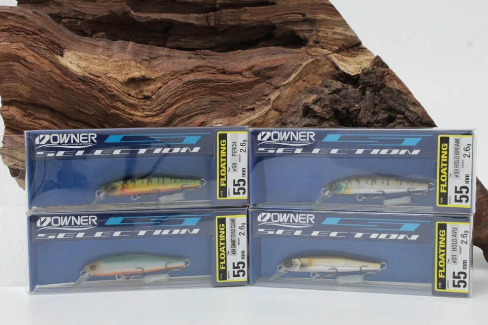 Owner CT Minnow  55mm 2,6g floating 4 Farben Raubfischangeln Wobbler DA SALE - Bild 1 von 1