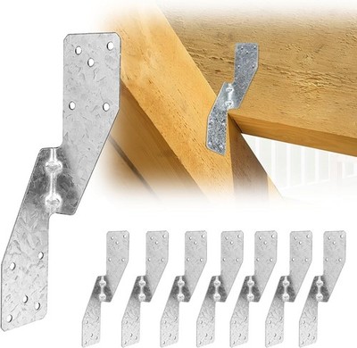 70 Pack 16-Gauge Hurricane Straps Brackets for Rafters Shed Roof, Heavy Duty Hot