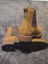 Ariat Wexford Waterproof Chelsea Pull On Boots Tan 100 Percent Leather Women's 9