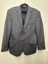 Jos. A. Bank Traveler s Collection 100 Wool Sport Coat Blazer Blue 42R