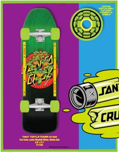 Vintage Santa Cruz Skateboard Complete Ninja Turtles Kruk 80s 90s TMNT - Picture 6 of 6