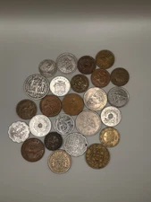 25 Mixed Foreign Coins Lot – World Coins – Common Coins –