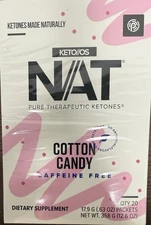 Pruvit OSNAT Ketones COTTON CANDY Free Caffeine 20pkt *FREE SHIPPING * 10/25