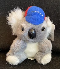 Australia United AUSTRALIAN KOALA w Hat Plush 5" NWT
