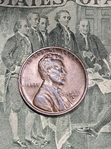 1931 D Lincoln Wheat - XF BN